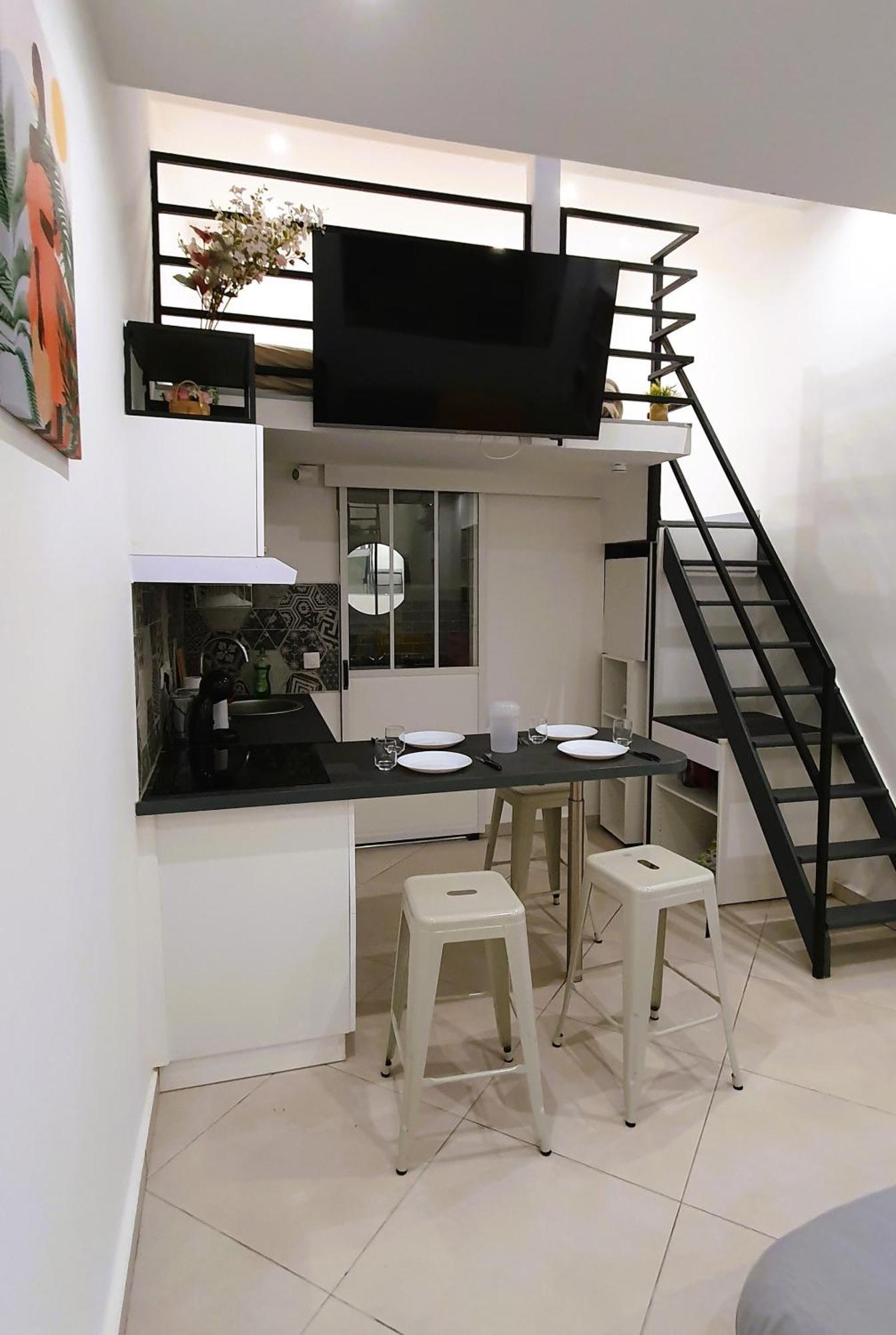 Studio Pour Jusqu'A 4 Personnes Proche De L'Hopital Et Du Centre Ville แซงต์-เดอนี ภายนอก รูปภาพ